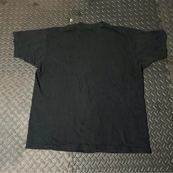 Men's Black Graphic Tee with Football Helmet Design - Picture 2 of 4